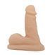 Dildo prosthesis PRETTY LOVE realistic, elastic, light beige, 13 cm