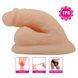 Dildo prosthesis PRETTY LOVE realistic, elastic, light beige, 13 cm