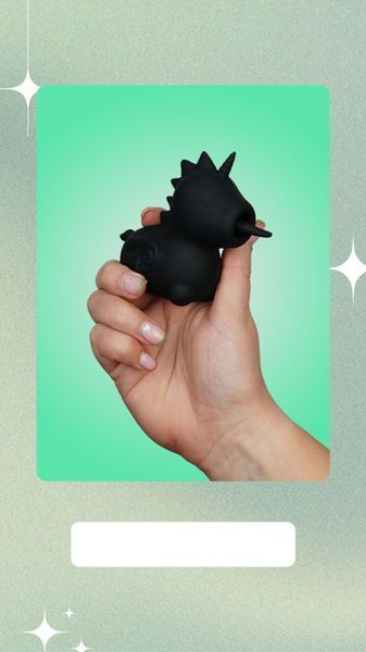 Unihorn vibrator - Wild Spirit, caressing tongue