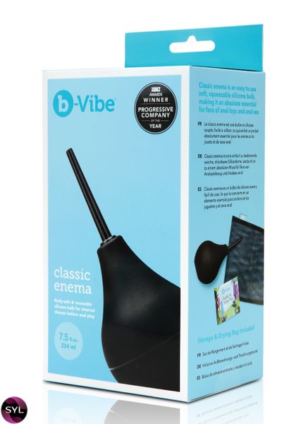 Анальный душ B-Vibe Classic Enema, черный BV28298 фото