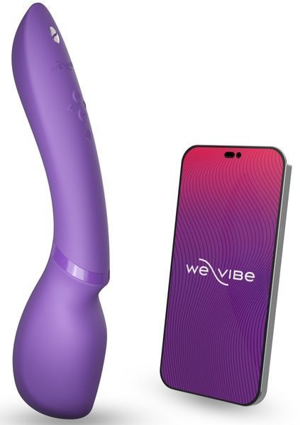 Smart Microphone Vibrating Massager We-Vibe Wand 2, Purple