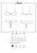 Obsessive Alabastra / Push Up Bra Set with Access Panties, size S/M