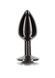 Anal metal plug M with black stone Butt Plug With Diamond Jewel Taboom