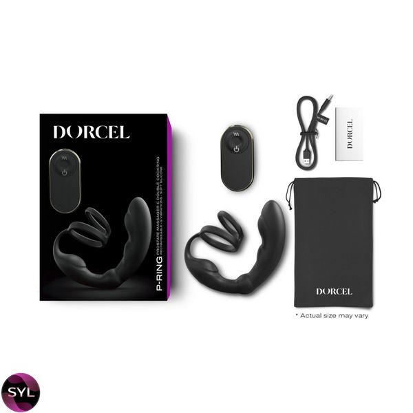 Масажер простати Dorcel P-Ring з ерекційним кільцем та пультом ДК SO6240 SafeYourLove