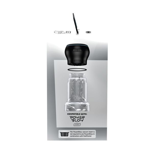 Мастурбатор Kiiroo Feel Pocket Crystal сумісний з PowerBlow SX2239 SafeYourLove