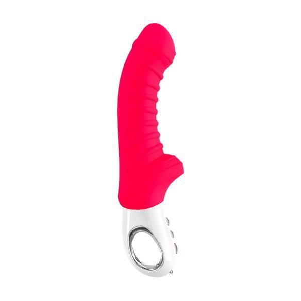 Fun Factory TIGER India Red G-spot Vibrator, ribbed, suitable for anal stimulation