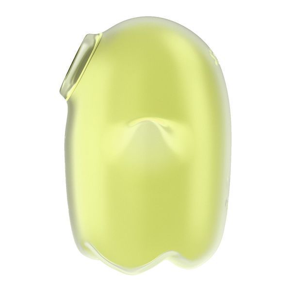 Желтый вакуумный клиторальный стимулятор с вибрацией Satisfyer Glowing Ghost SX0543 фото