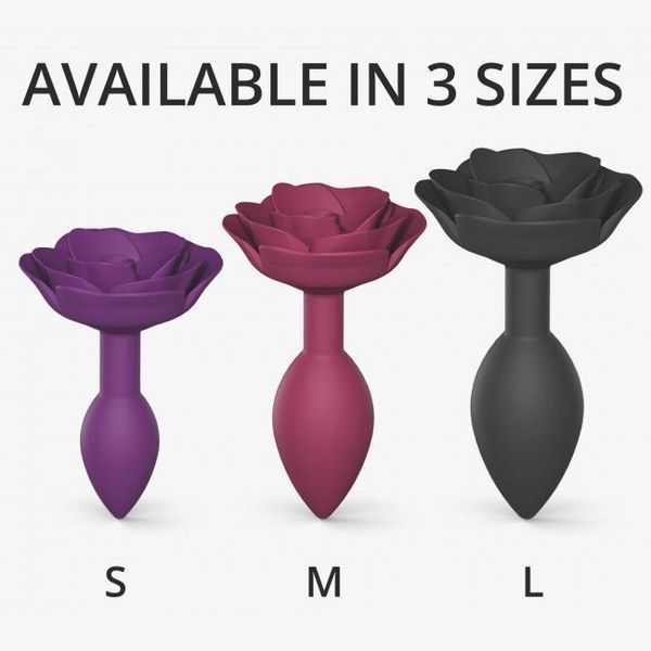 Silikonowy korek analny Love To Love OPEN ROSES - PURPLE RAIN