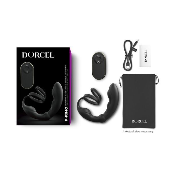 Масажер простати Dorcel P-Ring з ерекційним кільцем та пультом ДК SO6240 SafeYourLove