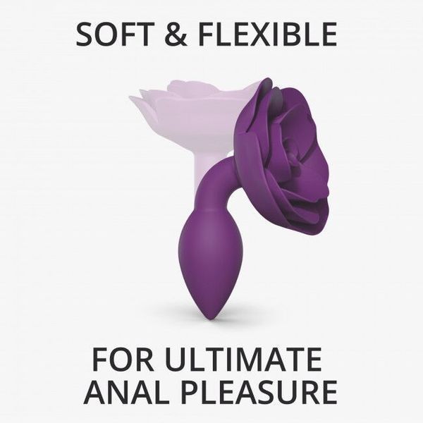 Silikonowy korek analny Love To Love OPEN ROSES - PURPLE RAIN