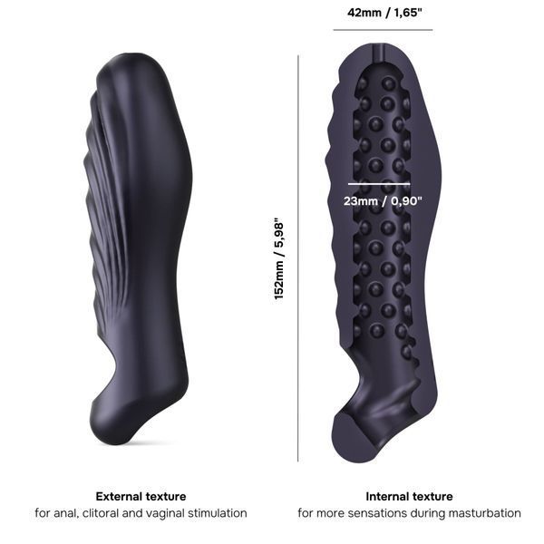 Насадка на член Manwan RYZER - Black Plum SX1385 SafeYourLove