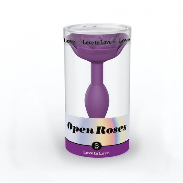 Silikonowy korek analny Love To Love OPEN ROSES - PURPLE RAIN