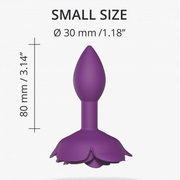 Silikonowy korek analny Love To Love OPEN ROSES - PURPLE RAIN