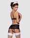 Еротичний костюм покоївки Obsessive Maidme set 5pcs, бюстгальтер, пояс з фартухом, панчохи, стр SO7291 фото 2 Safeyourlove