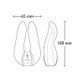 Shunga Aiko Black clitoral vibrator, flexible tips, Black