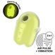 Желтый вакуумный клиторальный стимулятор с вибрацией Satisfyer Glowing Ghost SX0543 фото 1