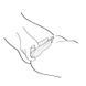 Shunga Aiko Black clitoral vibrator, flexible tips, Black