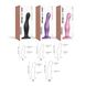 Насадка для страпона Strap-On-Me Dildo Plug Curvy Rose Dragee Metallic M SO7820 фото 3 Safeyourlove