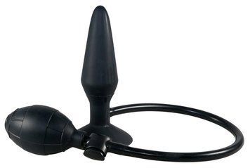 You2Toys True Black korek analny z przyssawką i pompką, czarny, 15 cm x 4-10 cm