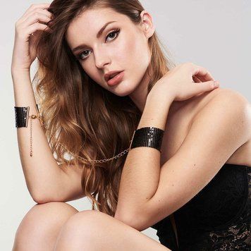 Cuff bracelets DESIR METALLIQUE black Bijoux Indiscrets