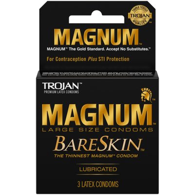 Упаковка 3шт Trojan Magnum Bareskin UCIU001156 фото