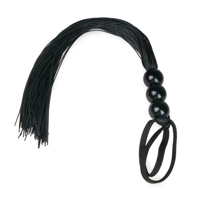 Плетка силиконовая Easytoys Black Silicone Whip, 32 см ET27597 фото