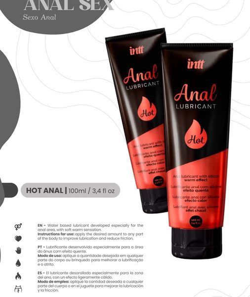Лубрикант анальний Intt Anal Lubricant з ефектом розігріву, 100 мл IN15431 SafeYourLove