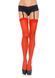 Leg Avenue Sheer Stockings, Red, One size