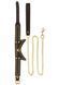 Taboom Vogue Studded Collar and Leash, Vegan Leather, Black