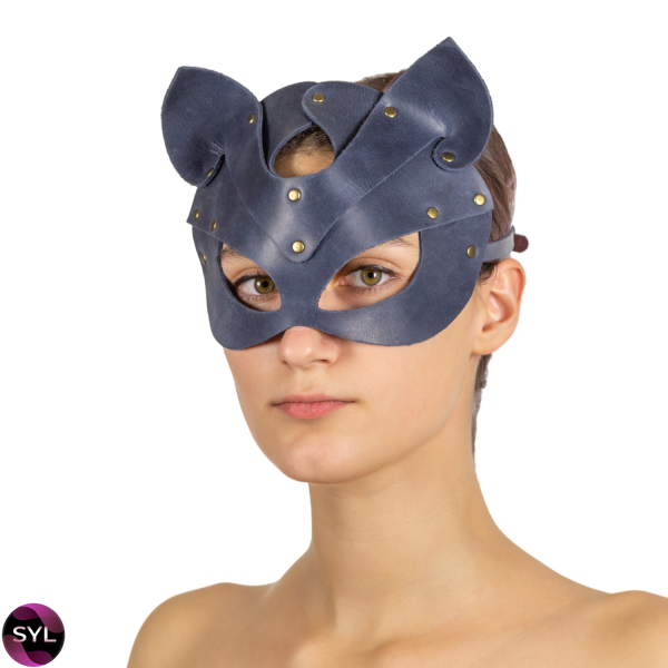 Премиум маска кошечки LOVECRAFT, натуральная кожа, подарочная упаковка SO3314 фото