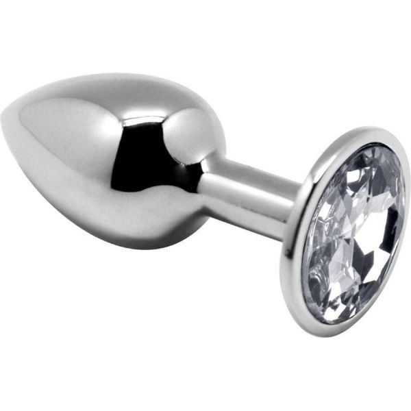 Set of 3 Alive metal anal plugs with stones of different colors