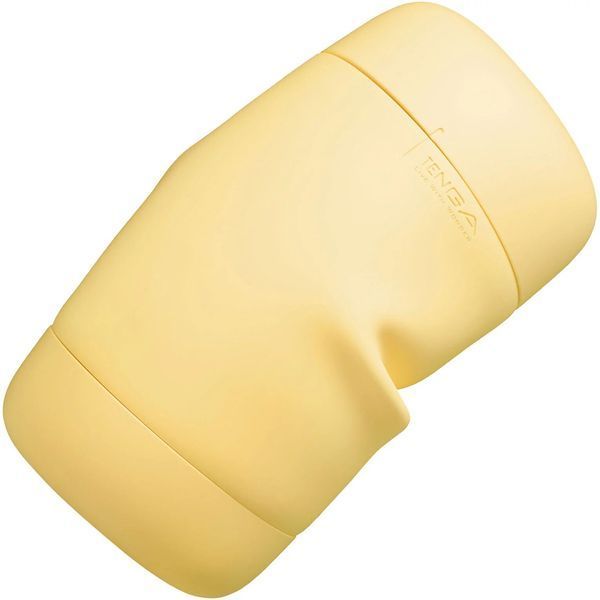 Masturbator TENGA PUFFY Custard, ultramiękki materiał, wielokrotnego użytku, z otworem przelotowym