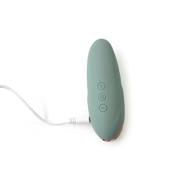 Sweet Em Clitoral Vibrator with Vacuum, Gray-Blue, 11 cm