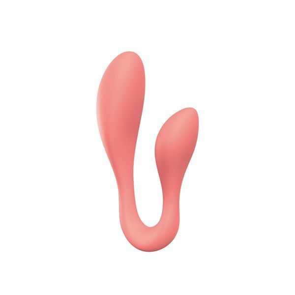 Смарт-стимулятор Adrien Lastic Couple Secrets II + APP для клитора и точки G, коралловый AD11936 фото