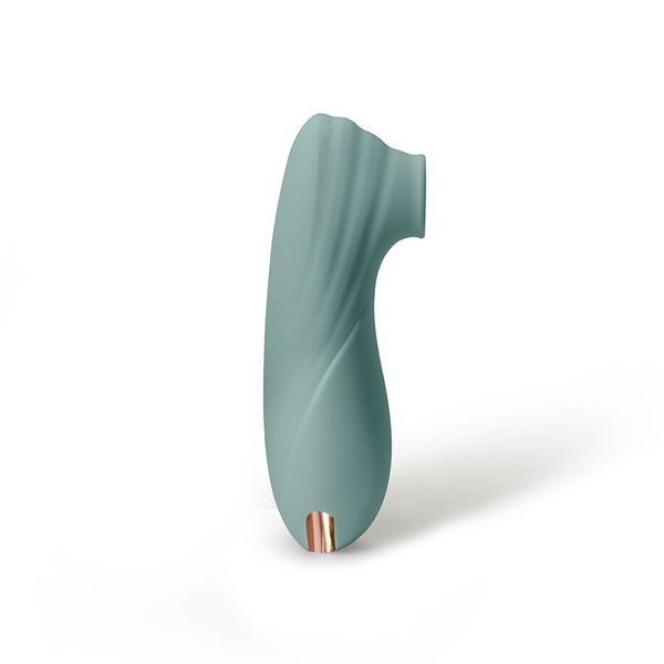 Sweet Em Clitoral Vibrator with Vacuum, Gray-Blue, 11 cm