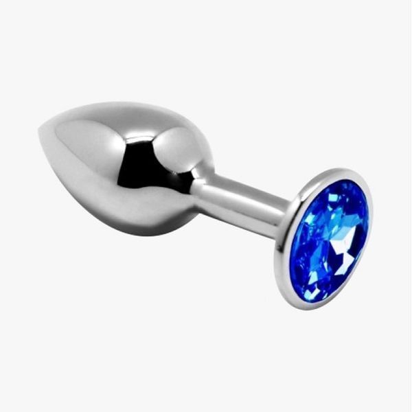 Set of 3 Alive metal anal plugs with stones of different colors