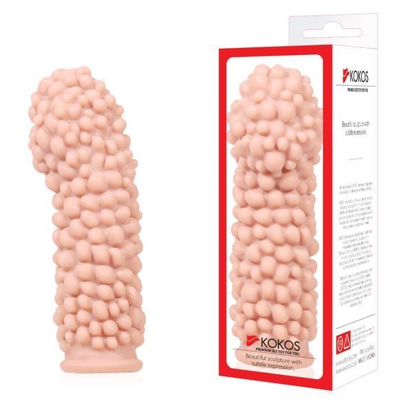 Насадка на член Kokos Extreme Sleeve ES.08, утолщающая, стимулирующий рельеф SO1818 фото