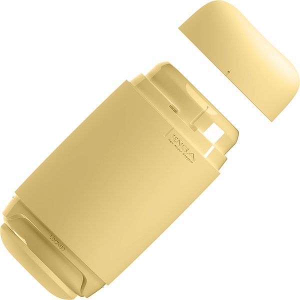 Masturbator TENGA PUFFY Custard, ultramiękki materiał, wielokrotnego użytku, z otworem przelotowym