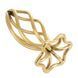 Anal plug LOCKINK SEVANDA Hollow Spiral Golden Metal Anal Plug - S size