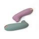 Sweet Em Clitoral Vibrator with Vacuum, Gray-Blue, 11 cm