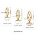 Anal plug LOCKINK SEVANDA Hollow Spiral Golden Metal Anal Plug - S size