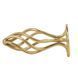 Anal plug LOCKINK SEVANDA Hollow Spiral Golden Metal Anal Plug - S size