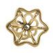 Anal plug LOCKINK SEVANDA Hollow Spiral Golden Metal Anal Plug - S size