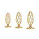 Anal plug LOCKINK SEVANDA Hollow Spiral Golden Metal Anal Plug - S size
