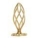 Anal plug LOCKINK SEVANDA Hollow Spiral Golden Metal Anal Plug - S size