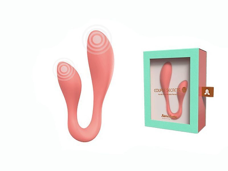 Смарт-стимулятор Adrien Lastic Couple Secrets II + APP для клитора и точки G, коралловый AD11936 фото