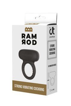 Эрекционное кольцо для пениса с вибрацией Dream Toys RAMROD черное DT22088 фото