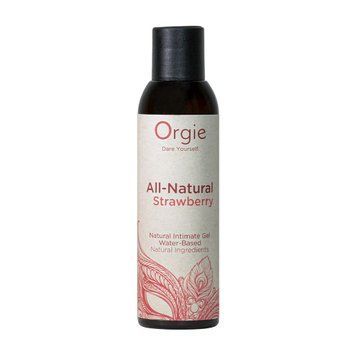 Water-based lubricant Orgie All Natural Strawberry, 150 ml, with the taste and aroma of strawberries