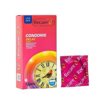 Презервативи Recare Delay Candy Condoms 12 шт, пролонгувальний ефект, цукерковий аромат SX3325 SafeYourLove